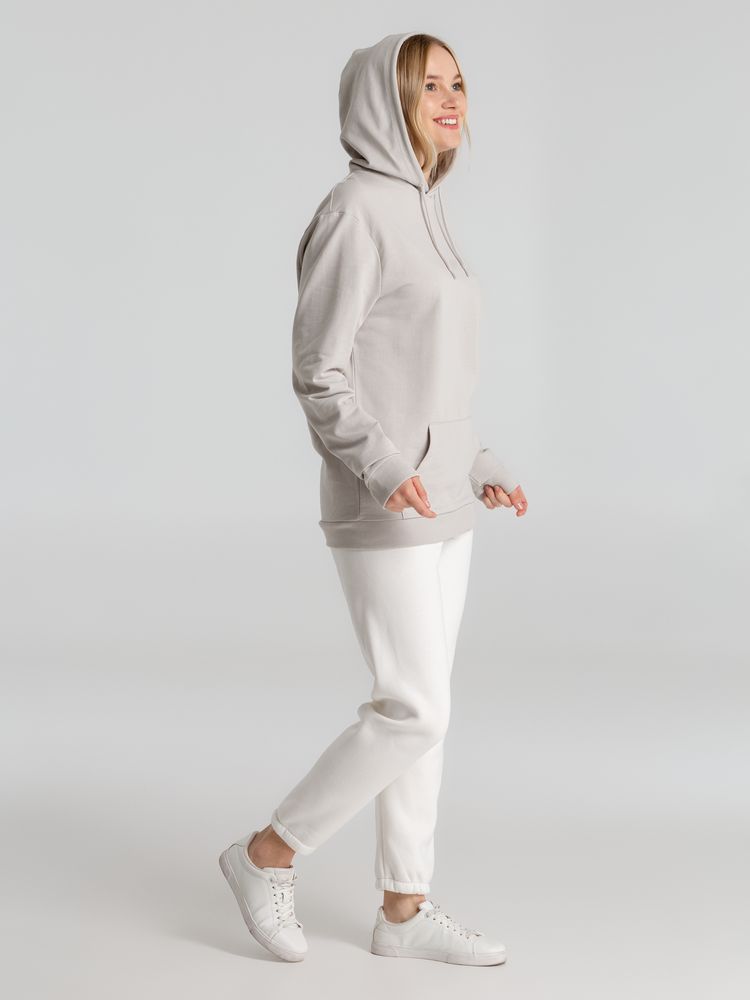 Толстовка с капюшоном унисекс Hoodie, дымчато-серая — фото 2
