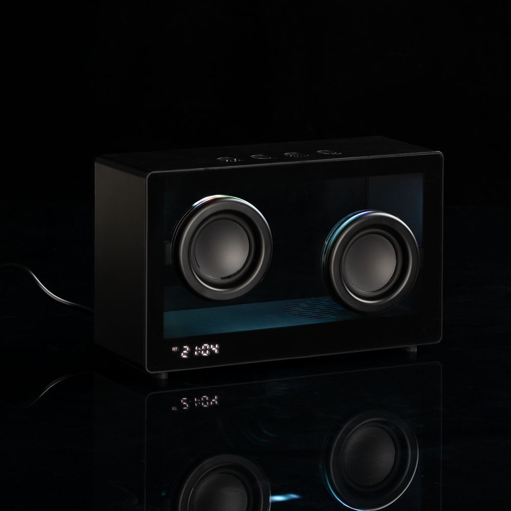 Bluetooth-колонка со светомузыкой Sensofonic, черная — фото 8