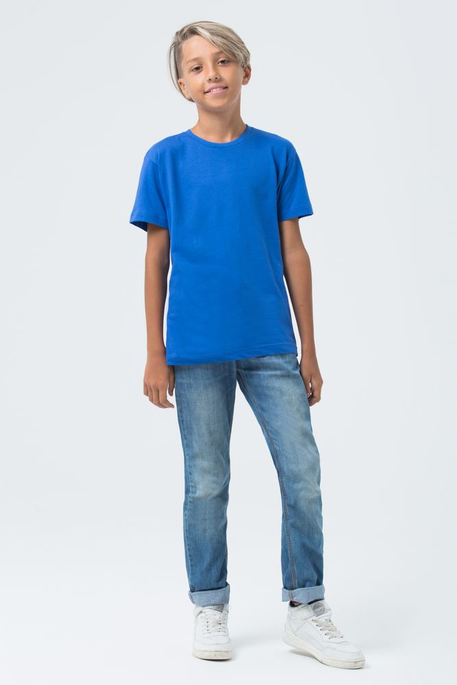 Футболка детская Regent Fit Kids, ярко-синяя (royal) — фото 1