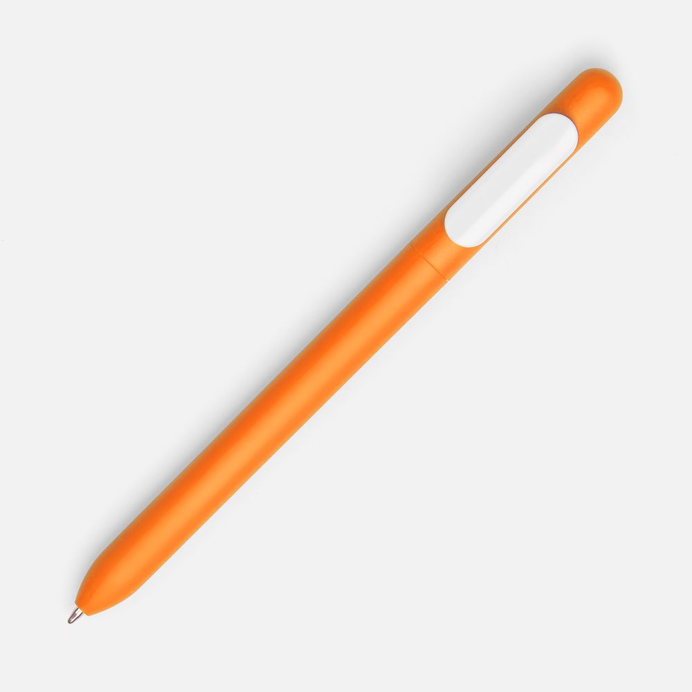 Ручка шариковая Swiper Soft Touch, неоново-оранжевая с белым — фото 1