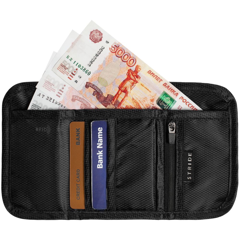 Кошелек Torren с RFID-защитой, черный — фото 4