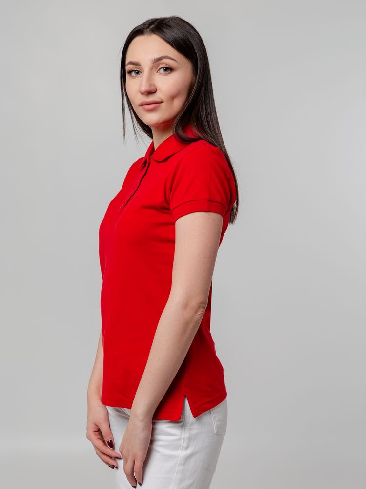 Рубашка поло женская Virma Premium Lady, красная — фото 3