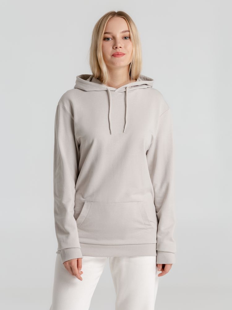 Толстовка с капюшоном унисекс Hoodie, дымчато-серая — фото 4
