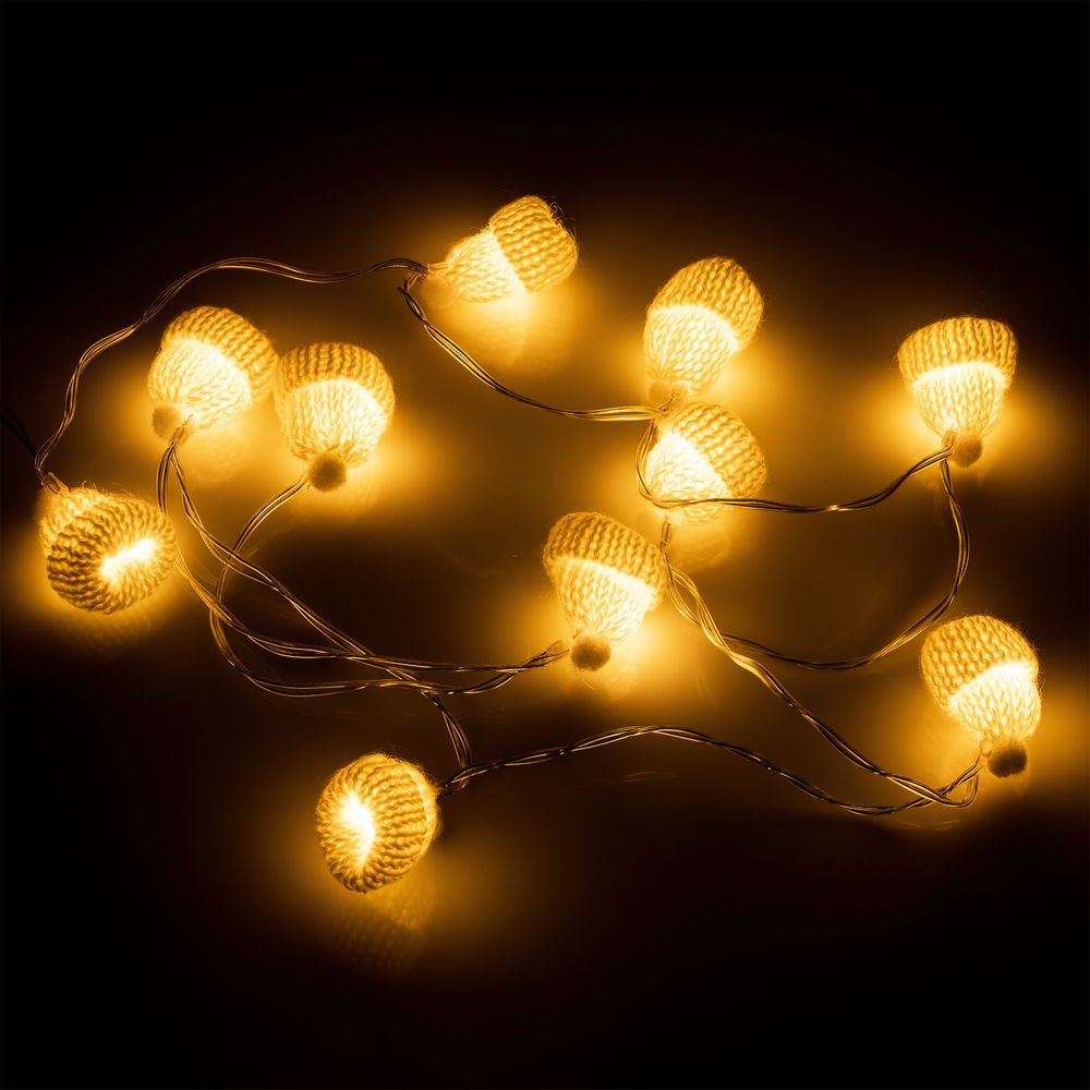 Гирлянда Cosy Poms, белая — фото 3