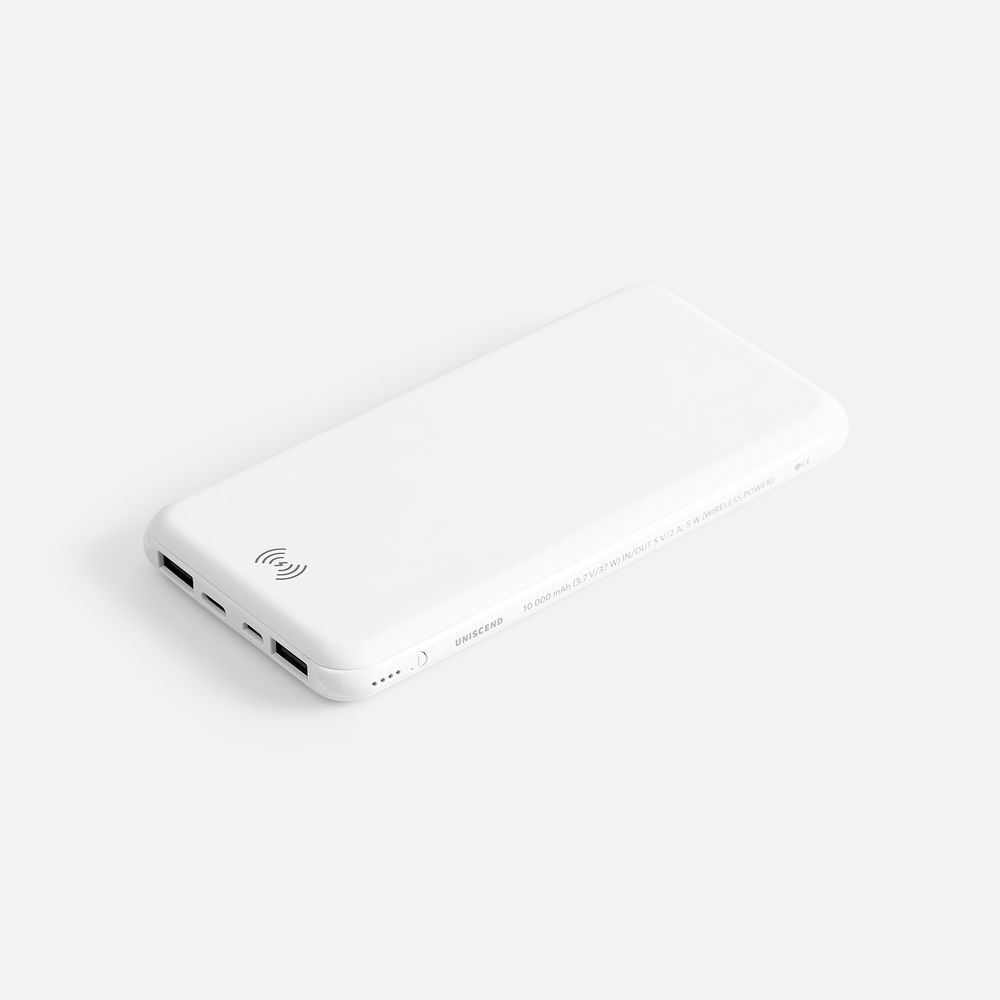 Аккумулятор с беспроводной зарядкой All Day Wireless, 10000 мАч, белый — фото 8