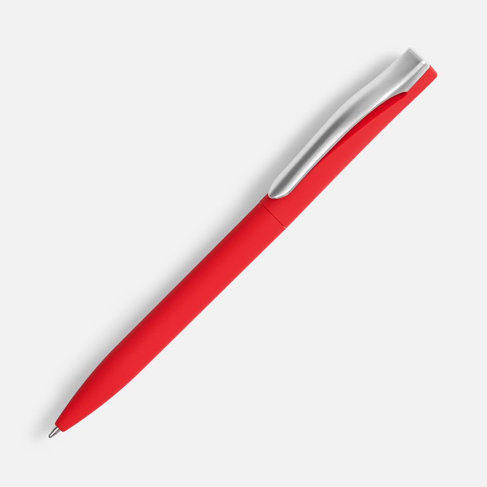 Ручка шариковая Pin Soft Touch, красная — фото 5