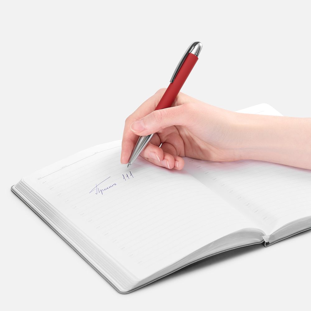 Ручка шариковая Arc Soft Touch, красная — фото 4