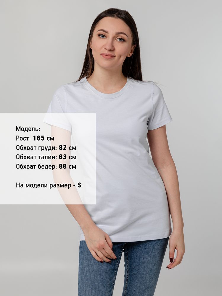 Футболка женская T-bolka Stretch Lady, белая — фото 3
