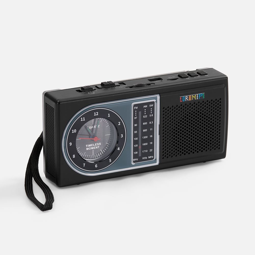 Bluetooth-колонка с радио Comradio, черная — фото 10