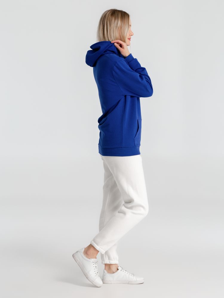 Толстовка с капюшоном унисекс Hoodie, ярко-синяя — фото 4