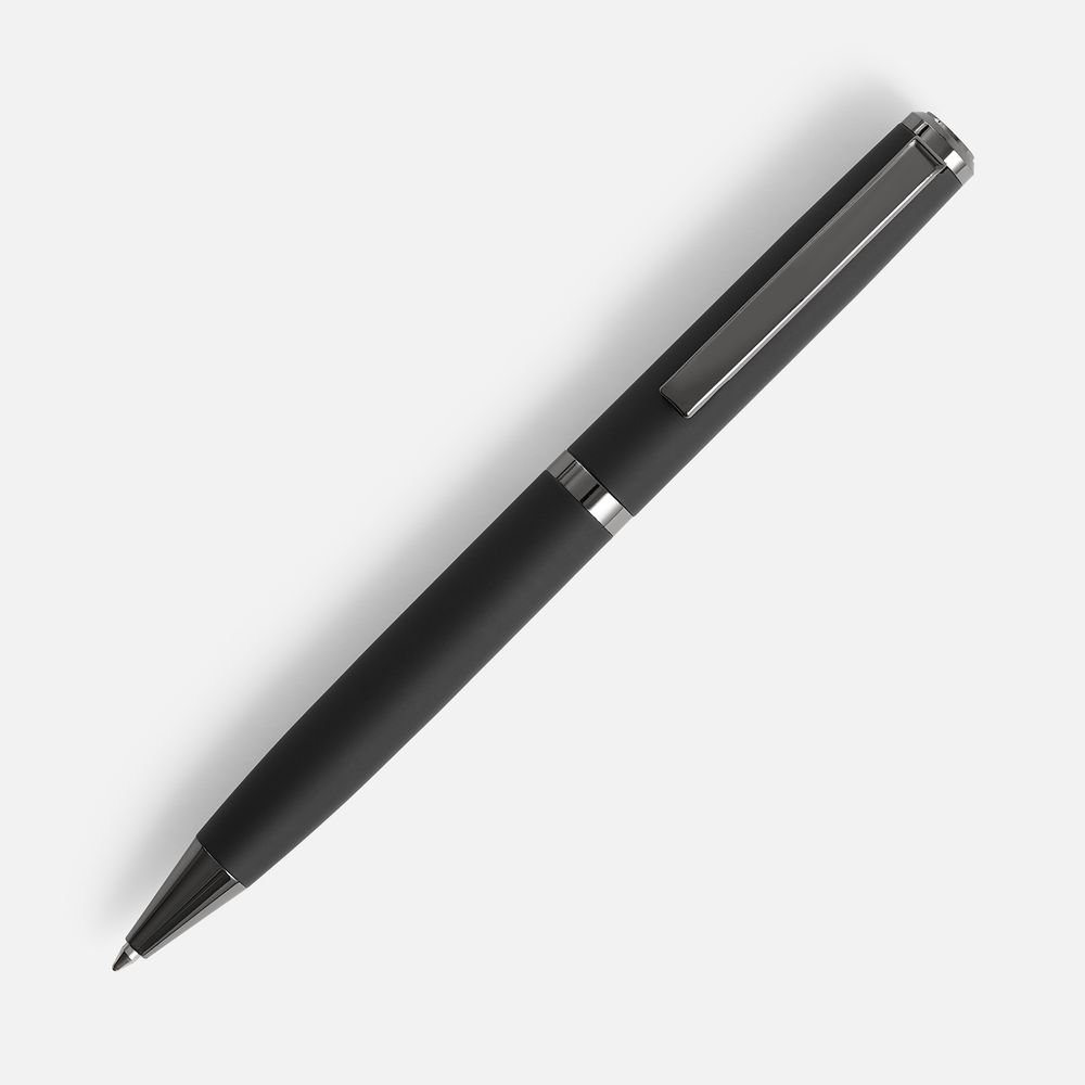 Ручка шариковая Inkish Gunmetal в футляре, черная — фото 3