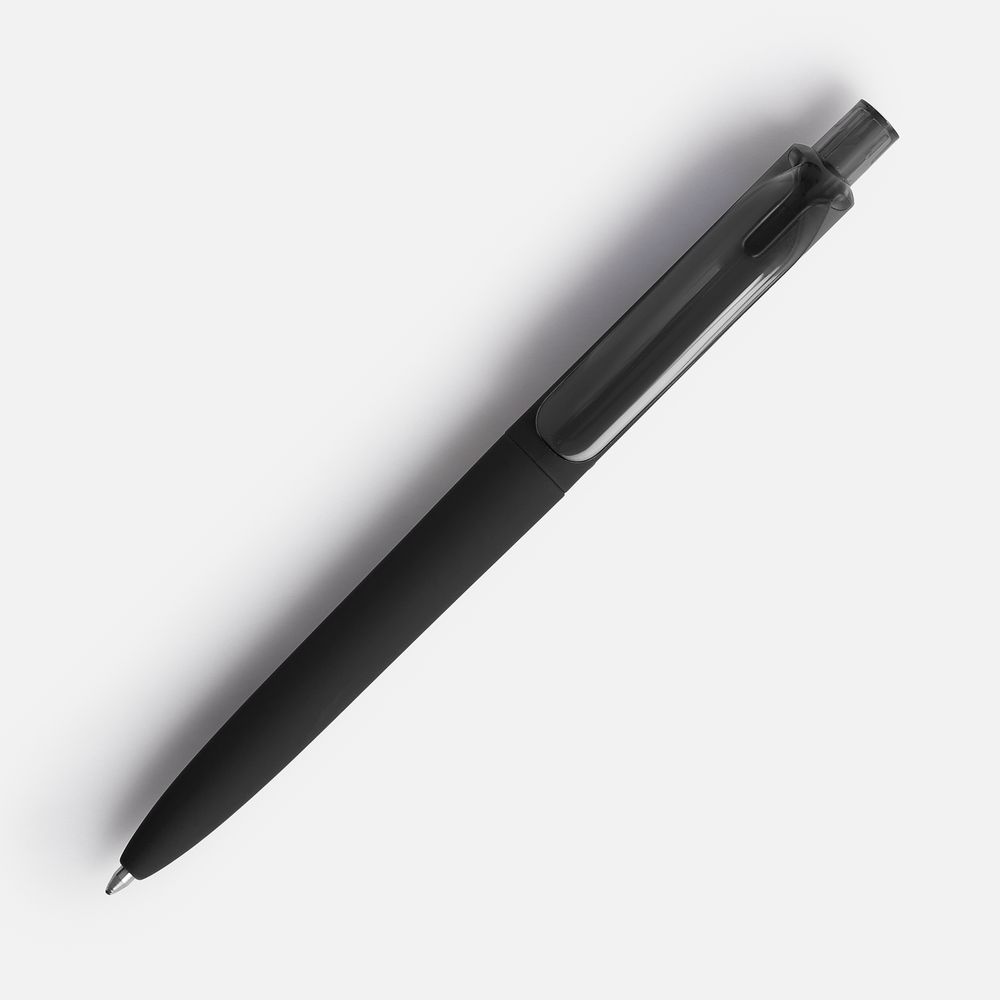 Ручка шариковая Prodir DS8 PRR-T Soft Touch, черная — фото 1