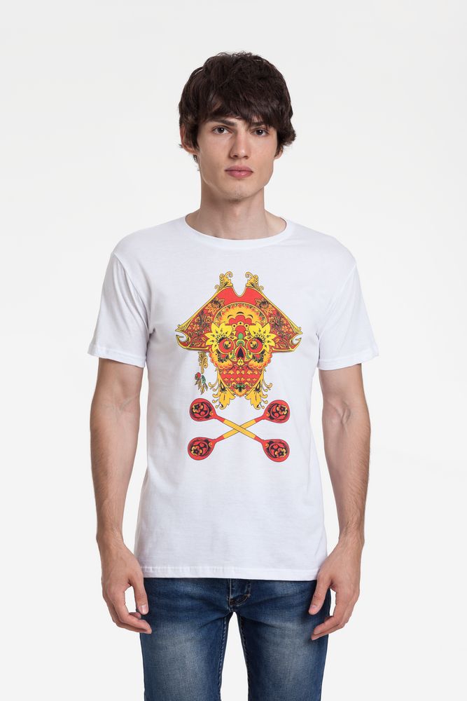 Футболка Yo Ho Hohloma, белая — фото 4