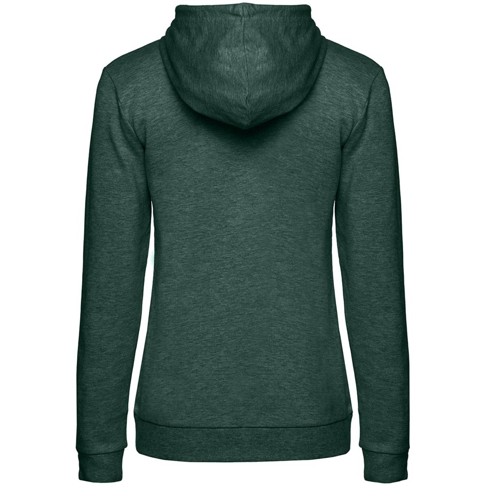 Толстовка с капюшоном женская Hoodie, темно-зеленый меланж — фото 1