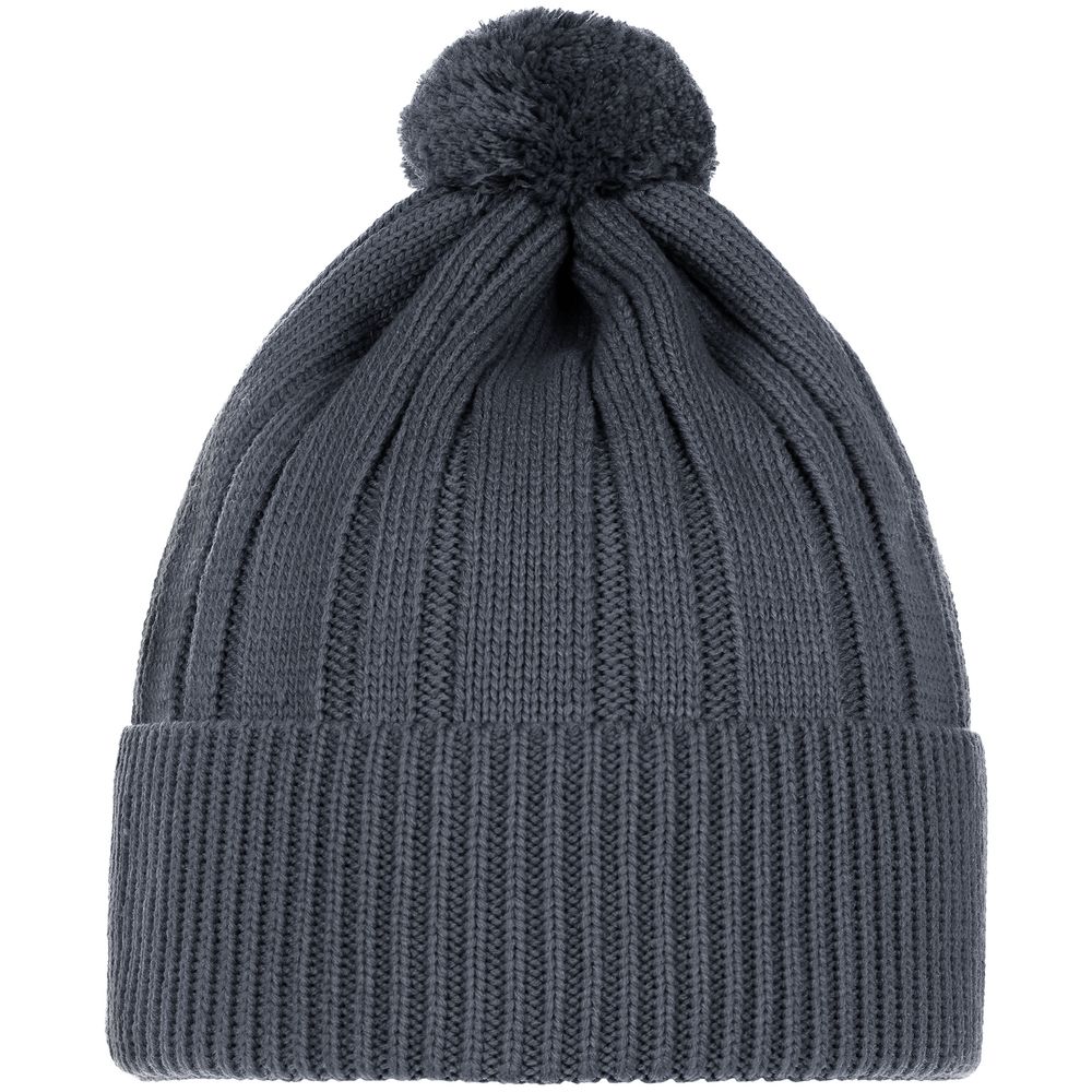Шапка Knit Beat, темно-серая — фото 1