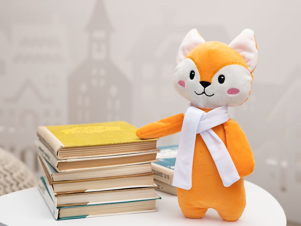 Мягкая игрушка Beastie Toys, лисенок с белым шарфом — фото 2