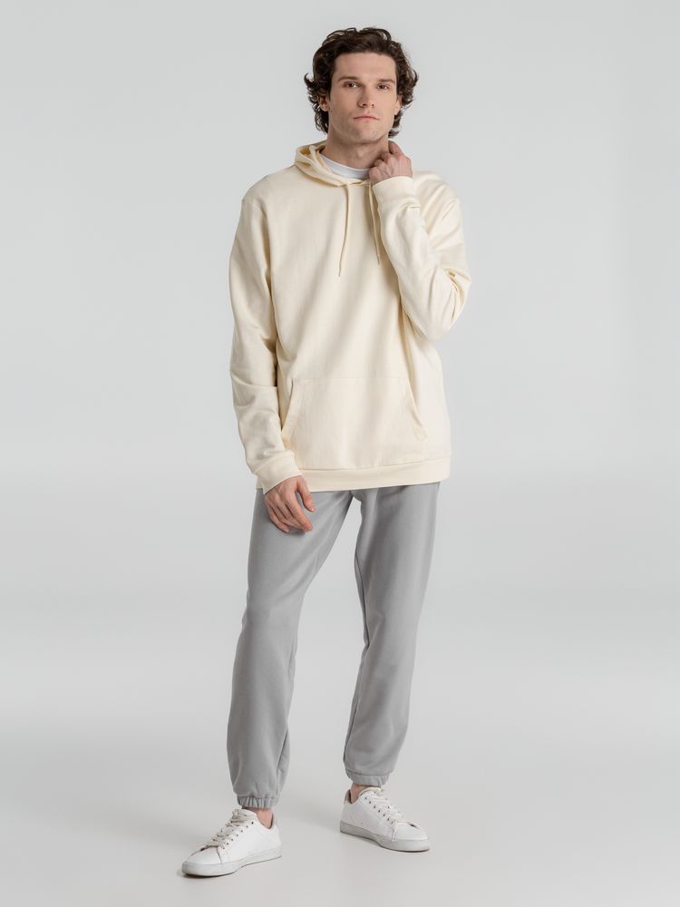Толстовка с капюшоном унисекс Hoodie, светло-желтая — фото 10