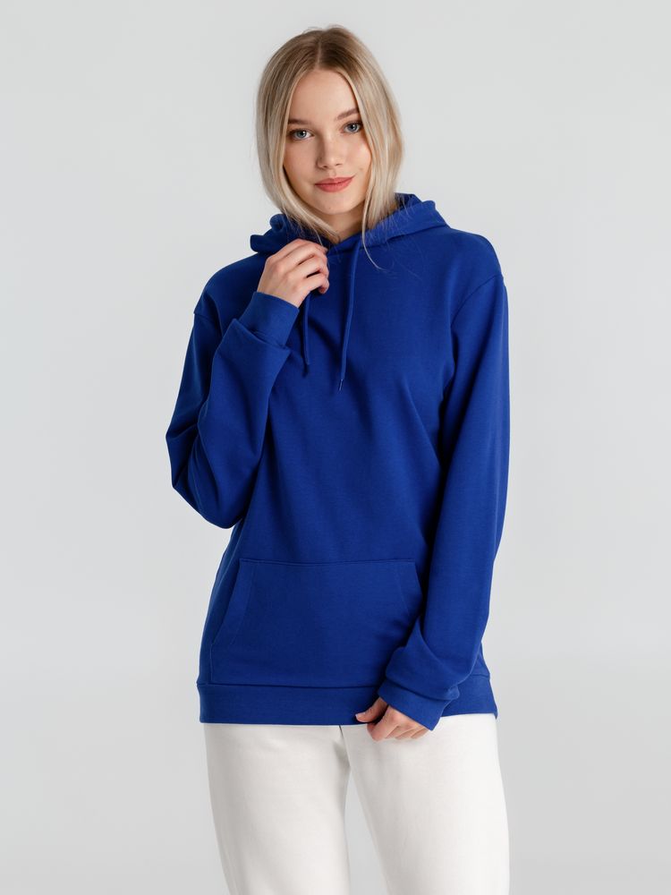 Толстовка с капюшоном унисекс Hoodie, ярко-синяя — фото 6