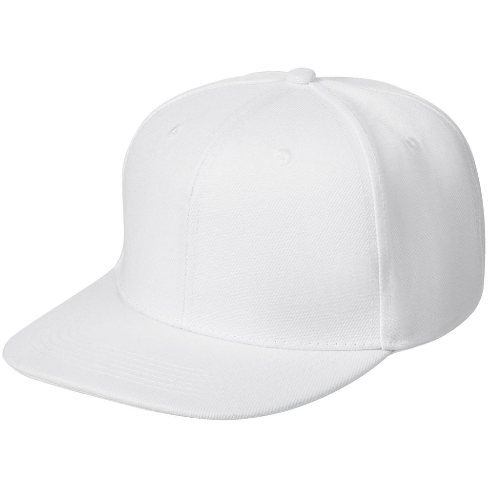 Бейсболка Snapback с прямым козырьком, белая — фото 8