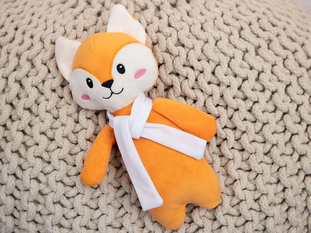 Мягкая игрушка Beastie Toys, лисенок с белым шарфом — фото 3