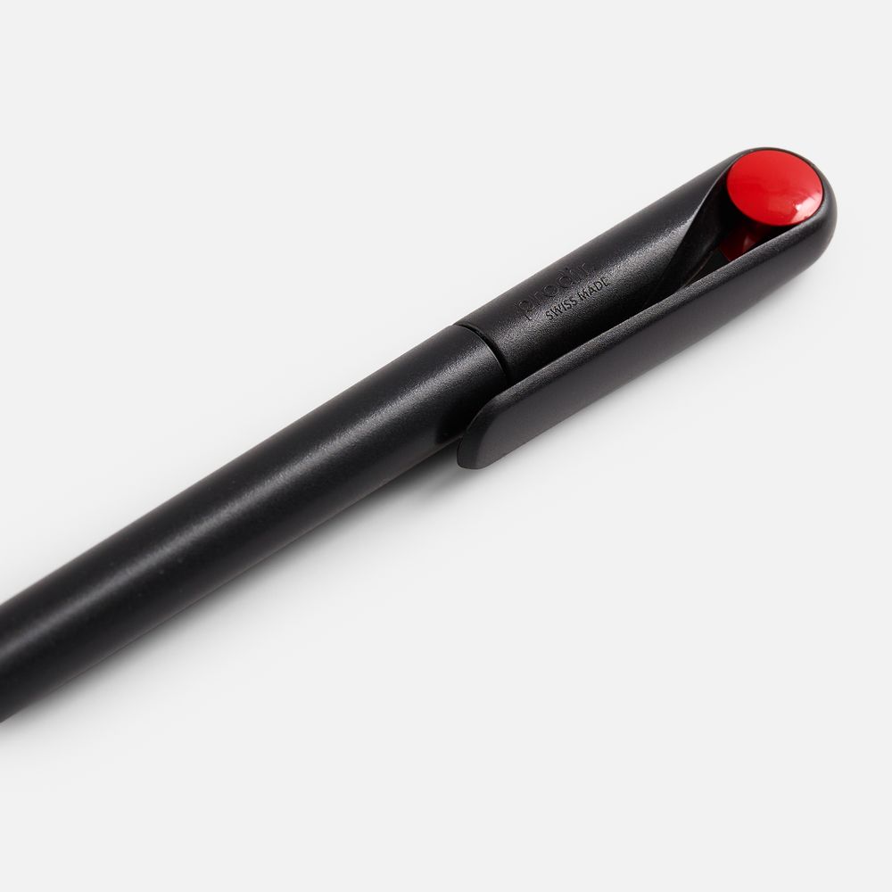 Ручка шариковая Prodir DS1 TMM Dot, черная с красным — фото 4