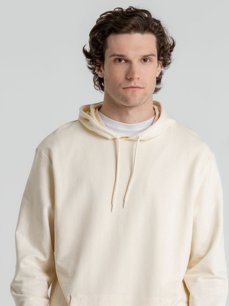 Толстовка с капюшоном унисекс Hoodie, светло-желтая — фото 11