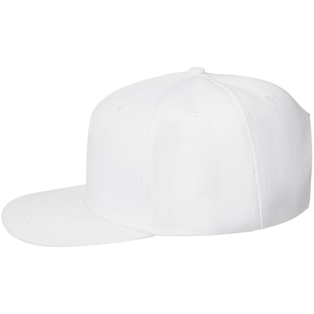 Бейсболка Snapback с прямым козырьком, белая — фото 6