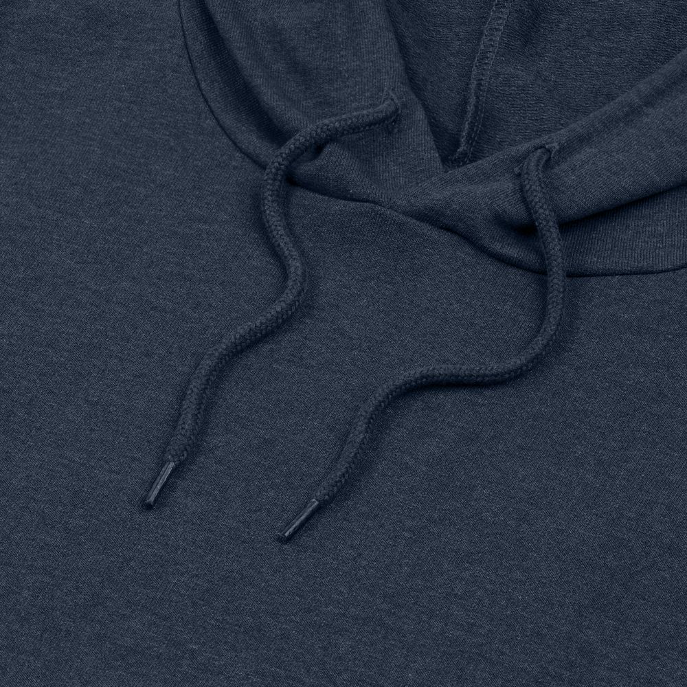 Толстовка с капюшоном унисекс Hoodie, синий меланж — фото 12