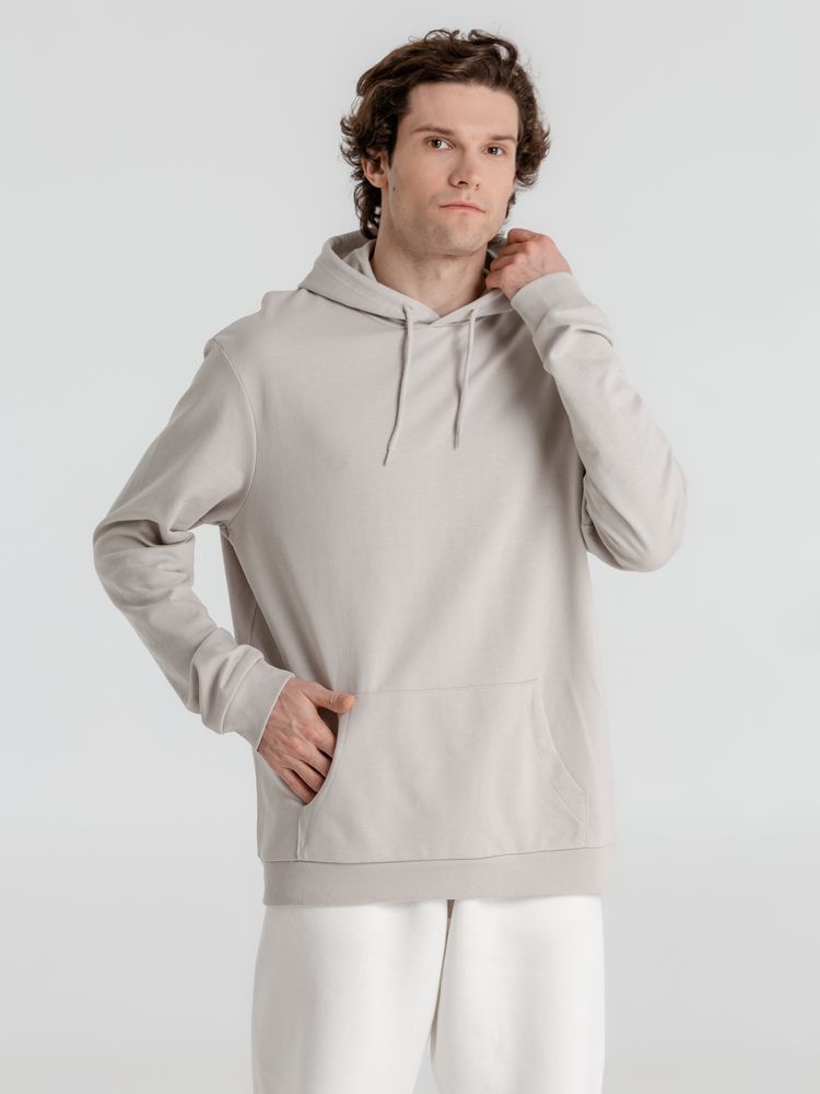 Толстовка с капюшоном унисекс Hoodie, дымчато-серая — фото 10