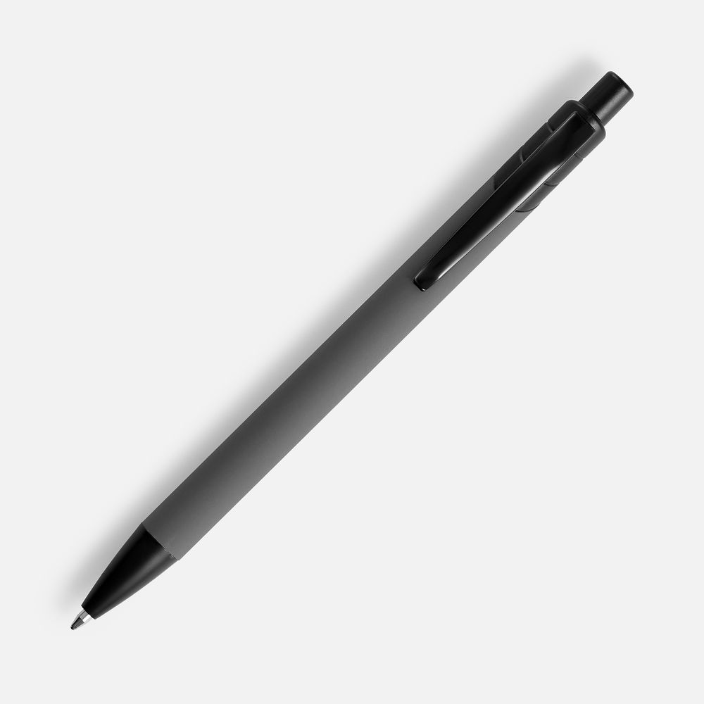 Ручка шариковая Undertone Black Soft Touch, серая — фото 2