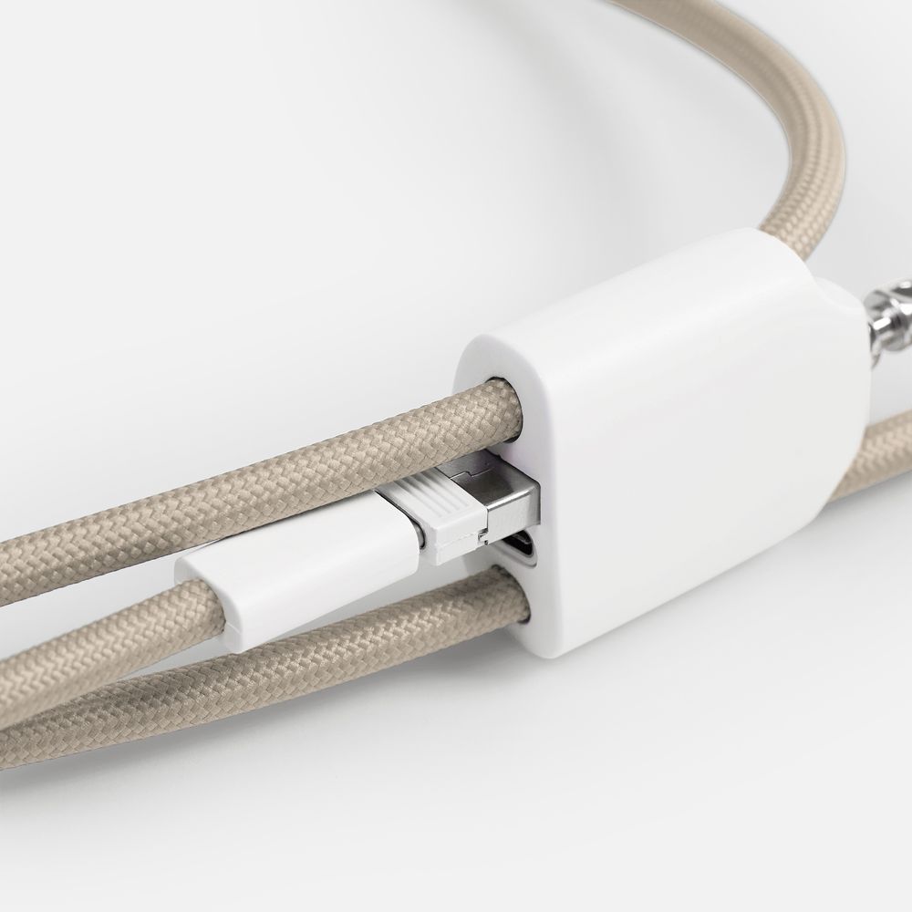 Кабель-ланьярд energyFlex Pro, серо-бежевый — фото 7
