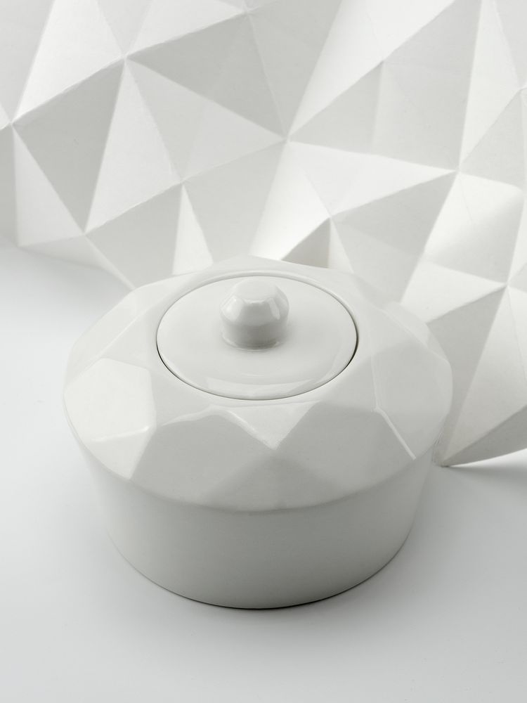 Сахарница Diamante Bianco, белая — фото 6