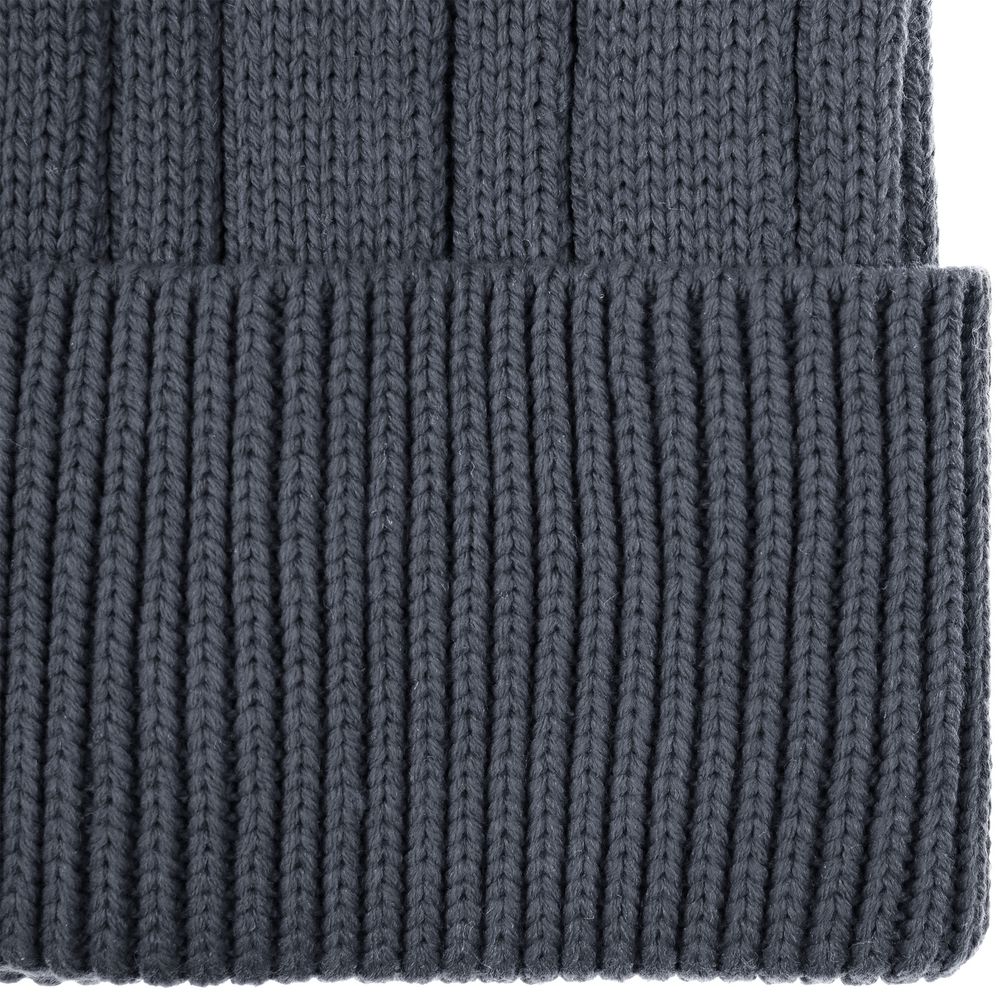 Шапка Knit Beat, темно-серая — фото 2