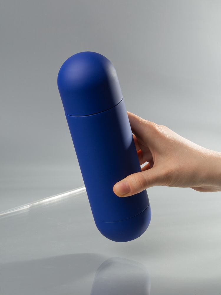 Термос Tubula Soft Touch, синий — фото 5