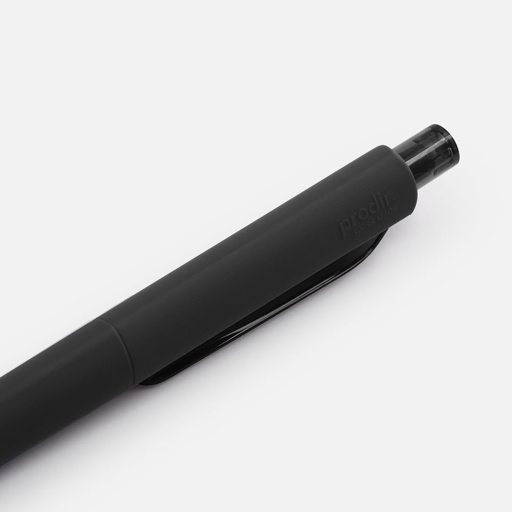Ручка шариковая Prodir DS8 PRR-T Soft Touch, черная — фото 4