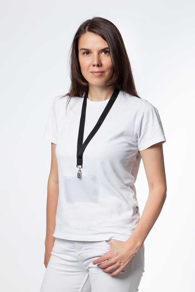 Лента для бейджа Neckband, черная — фото 1