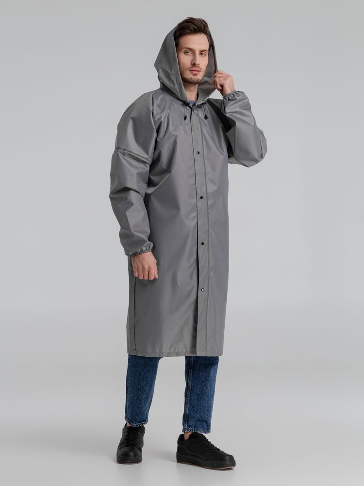 Дождевик со светоотражающими элементами Rainman Blink, серый — фото 2