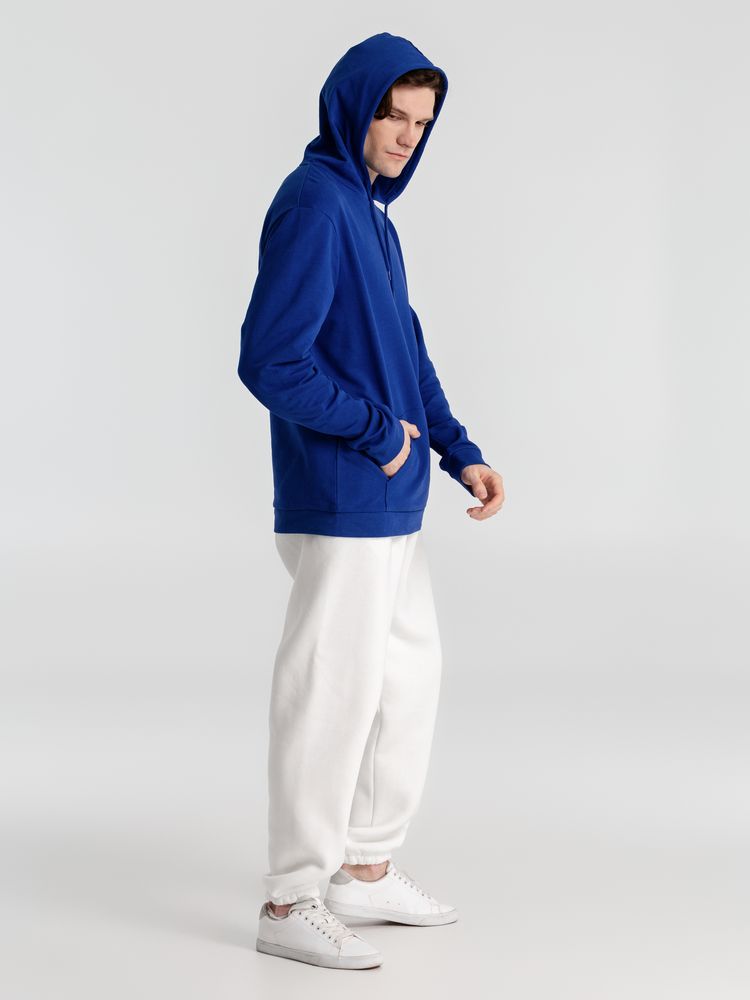Толстовка с капюшоном унисекс Hoodie, ярко-синяя — фото 10
