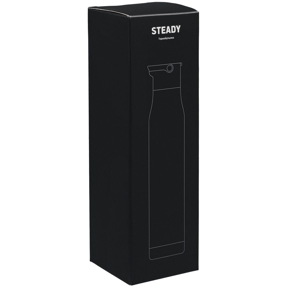 Термобутылка Steady, синяя — фото 8