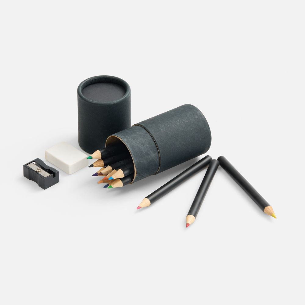 Набор цветных карандашей Pencilvania Tube Plus, черный — фото 4