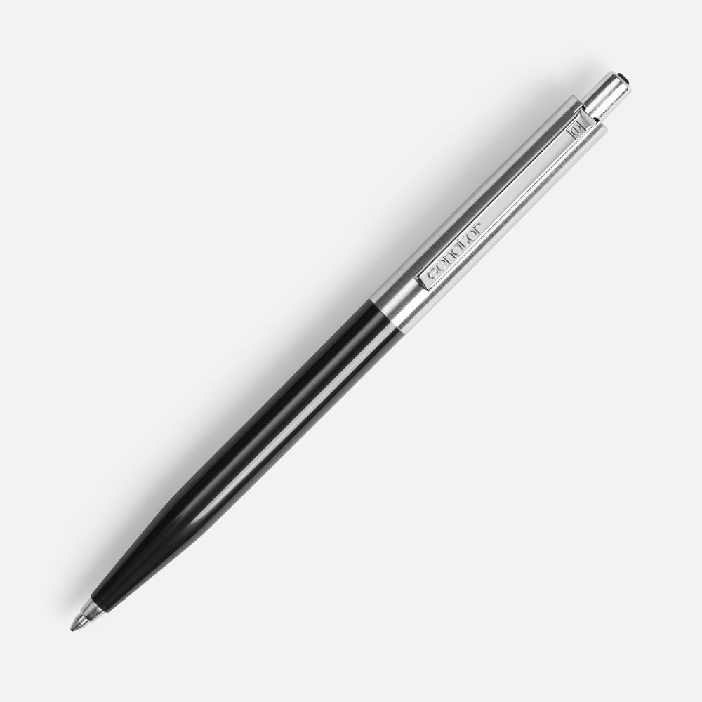 Ручка шариковая Senator Point Metal, ver.2, черная — фото 1