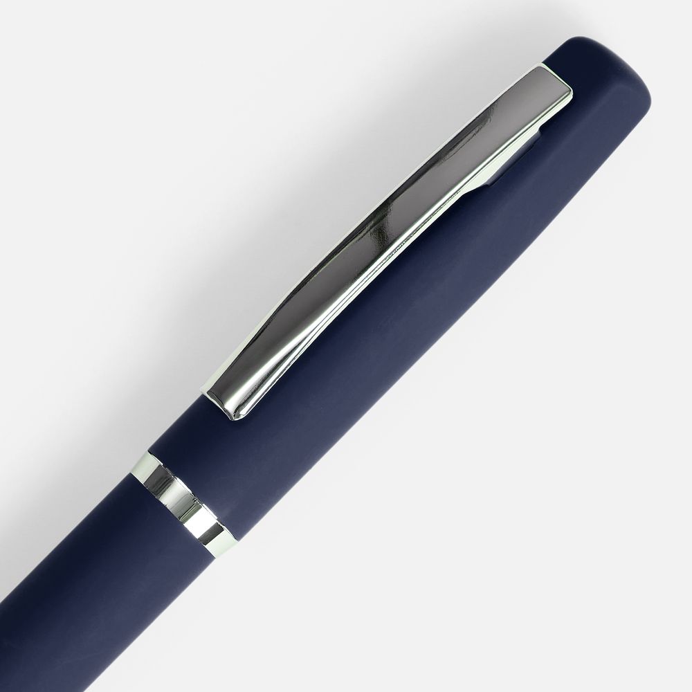 Ручка шариковая Bolt Soft Touch, синяя — фото 2