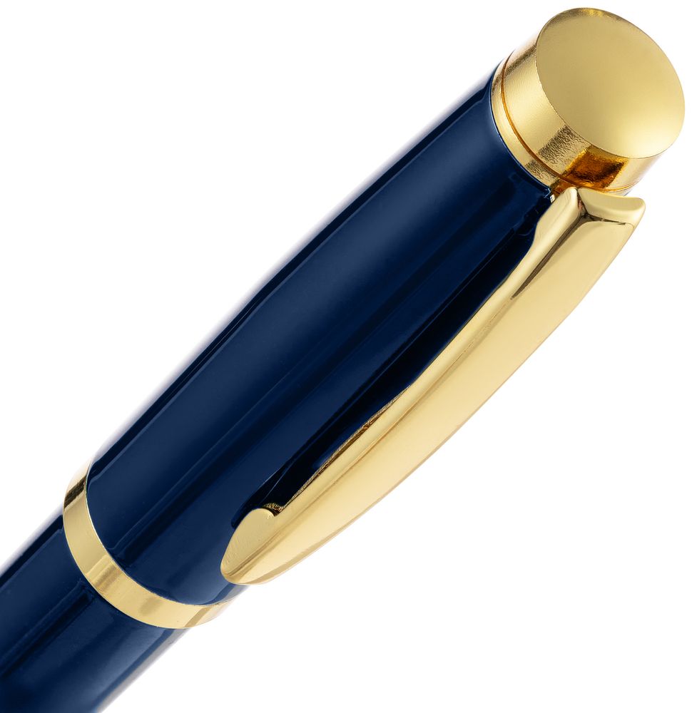 Ручка шариковая Letra Gold, глянцевая, темно-синяя — фото 3