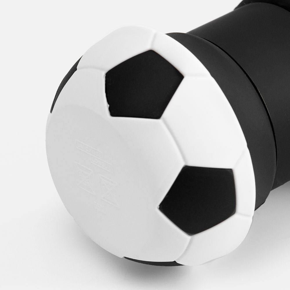 Складная бутылка для воды Football Flex, белая с черным — фото 8