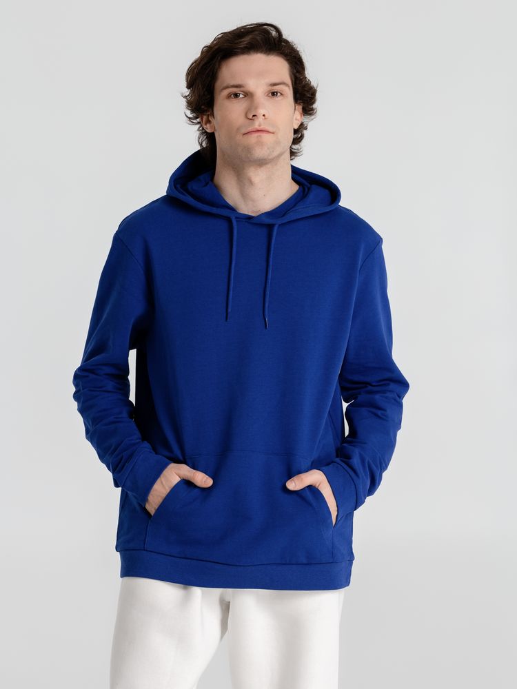 Толстовка с капюшоном унисекс Hoodie, ярко-синяя — фото 12
