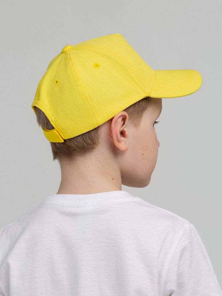 Бейсболка детская Standard Kids, желтая — фото 6