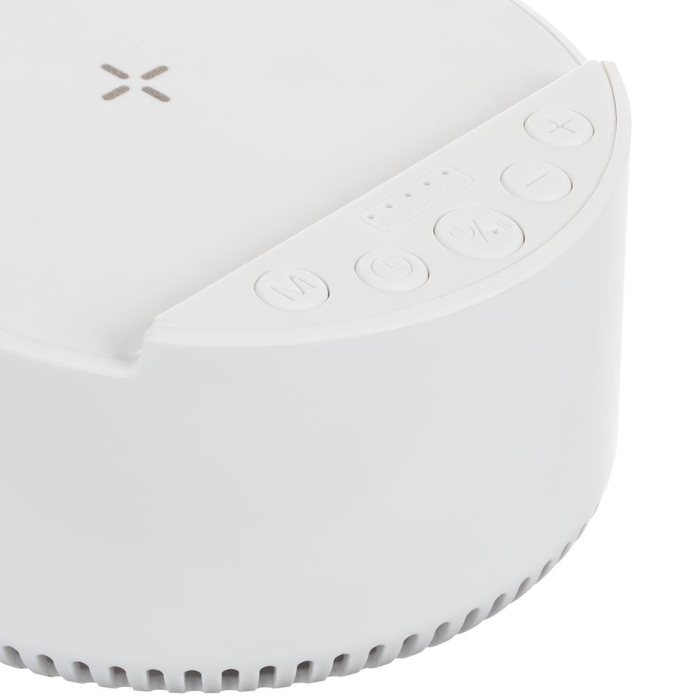 Bluetooth-колонка с беспроводной зарядкой relaxTime, белая — фото 2
