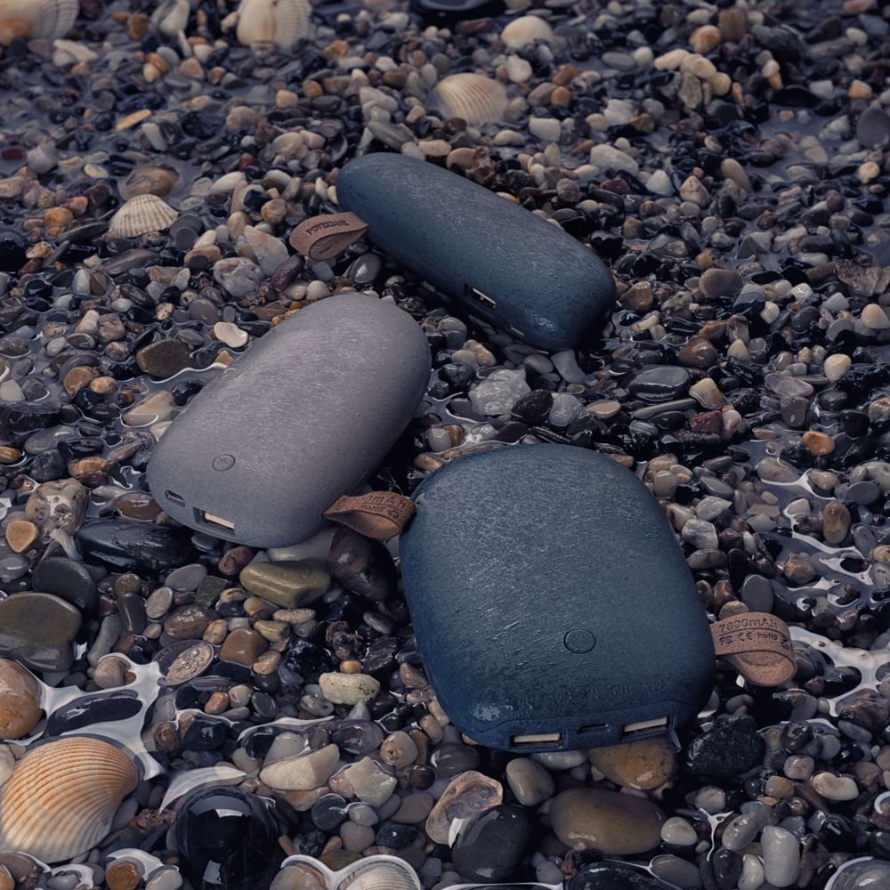Внешний аккумулятор Pebble 5200, серо-синий — фото 3