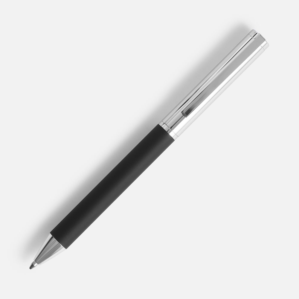 Ручка шариковая Eyeshot Soft Touch, черная — фото 1