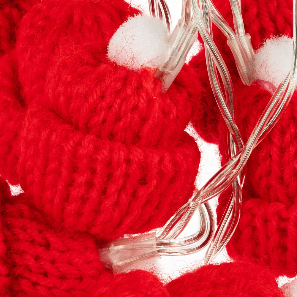Гирлянда Cosy Poms, красная — фото 5